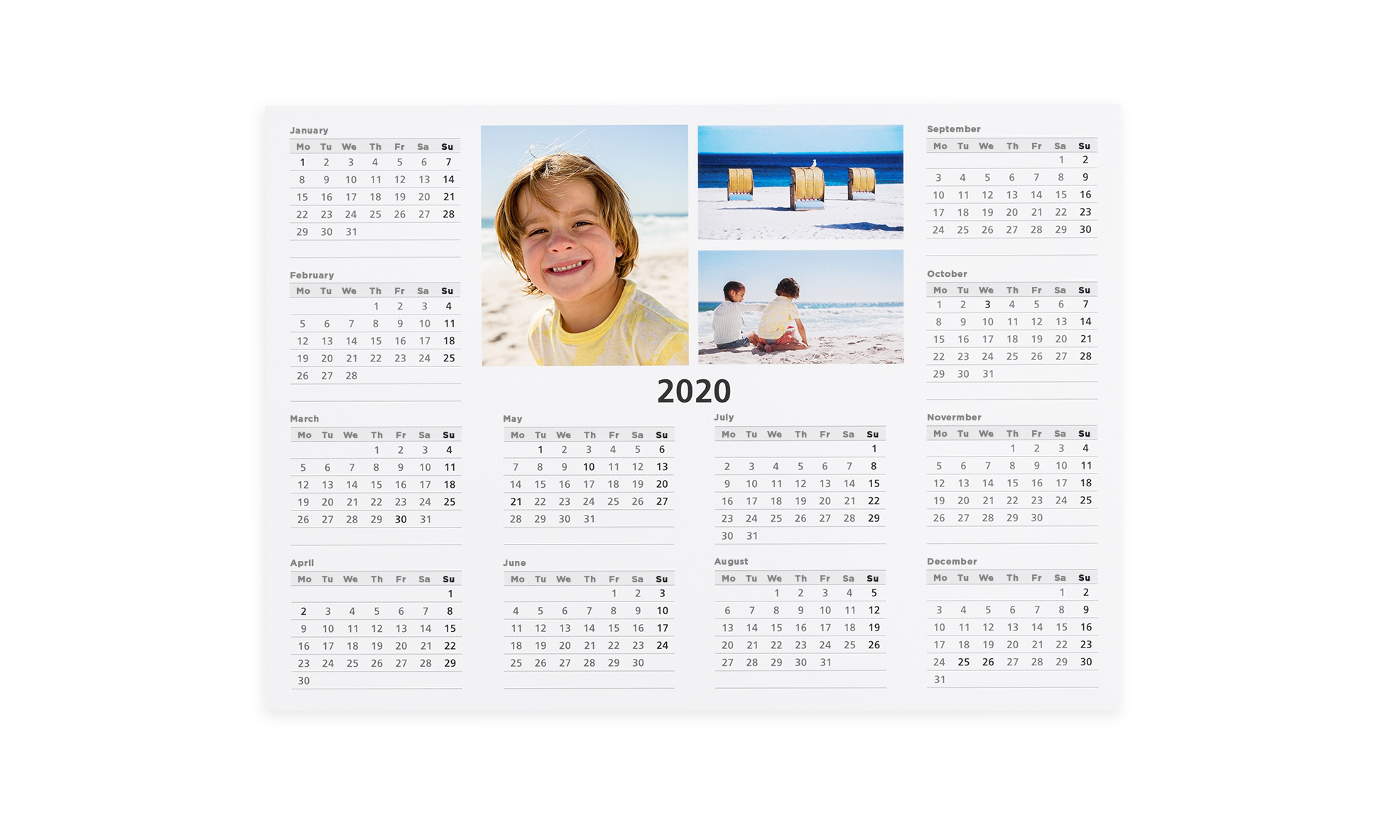 Personalised Photo Year Planner | A2, A3 & A4 Options Available | Start From Any Month